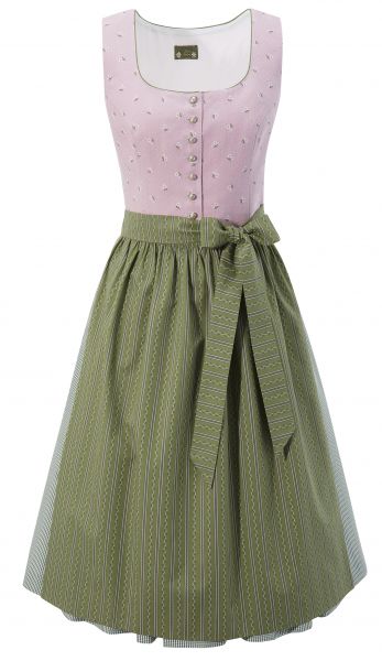 Dirndl midi 70 cm Hadermarkt rosa grün Love Nature