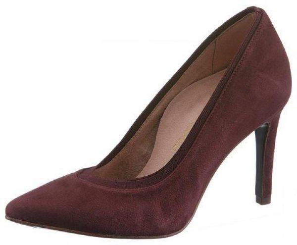 B-Ware / 2. Wahl - Trachten Pumps Zenting bordeaux rot Tamaris