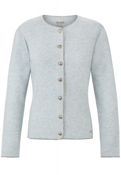 B-Ware / 2. Wahl - Trachten Strickjacke Marissa rauchblau grau Stockerpoint