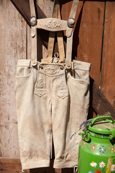 Lederhose kniebund Seppl rotwild beige Marjo