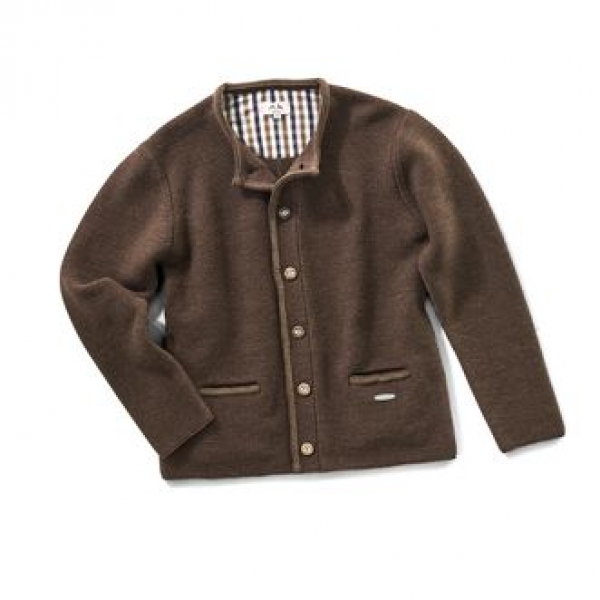 Strickjacke Hausstein braun Maddox