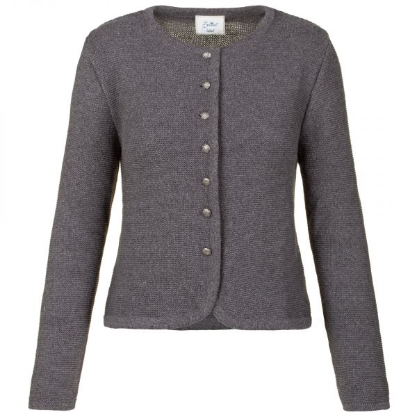 Trachtenjacke Trachten Strickjacke Oberreichenbach anthrazit grau Stoiber