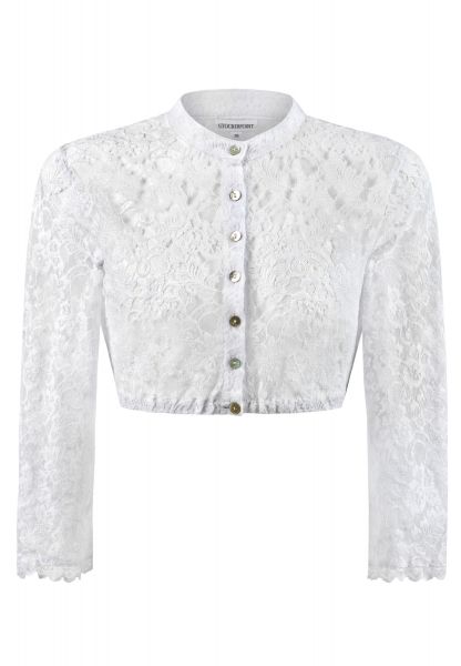 B-Ware / 2. Wahl - Dirndlbluse B-5070 weiss Stockerpoint