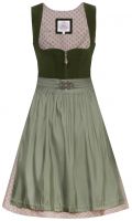 Dirndl mini 58 cm Pia moos grün altrosa rosa Samt Marjo 
