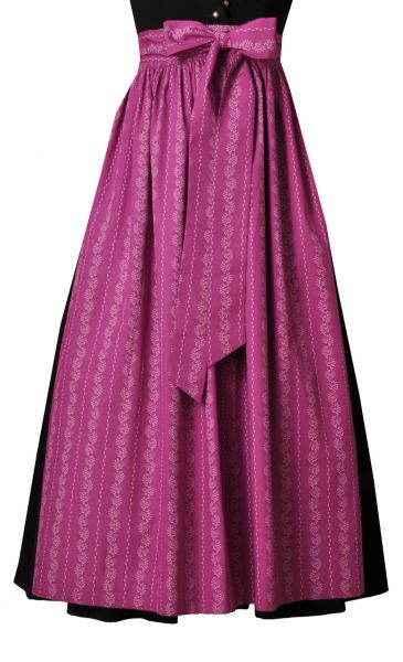 Dirndlschürze lang 89 cm magenta/rosa Hammerschmid