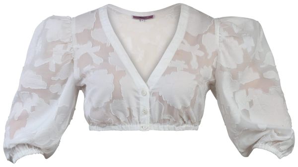 Dirndlbluse Aufeld off white 3/4-Arm Marjo