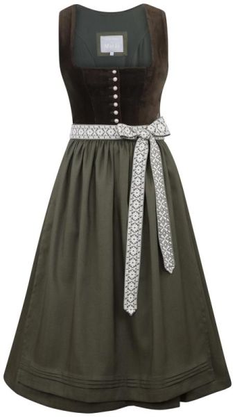 Dirndl midi 70cm Forest Kiss grün Marjo