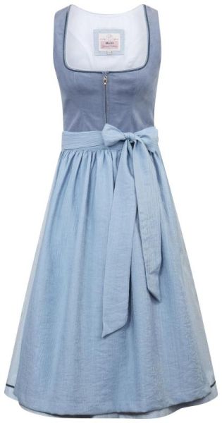 Dirndl midi 70 cm Langenstein himmelblau Marjo
