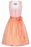 Dirndl midi 60 cm Struffoli rose rosa apricot Krüger Madl Designed by Paola Maria