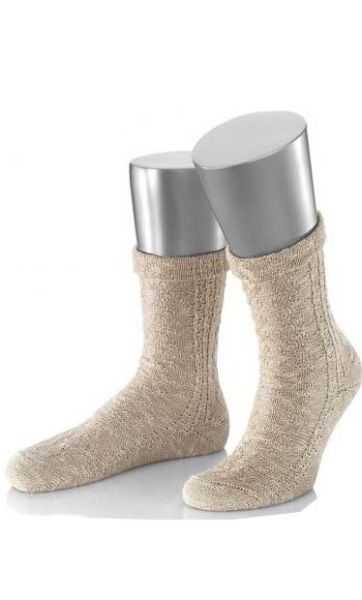 TRACHTENSOCKE UMSCHLAGSOCKE SOCKEN BEIGE NATUR V. JD