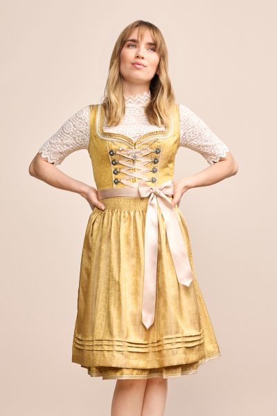 Dirndl midi 60 cm Stilla gelb Krüger Madl