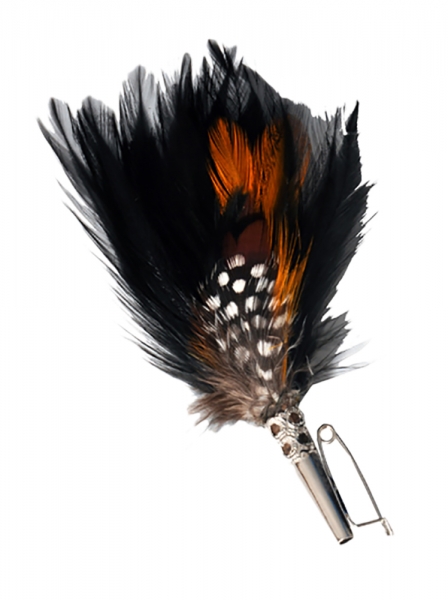 Hutfeder braun/orange