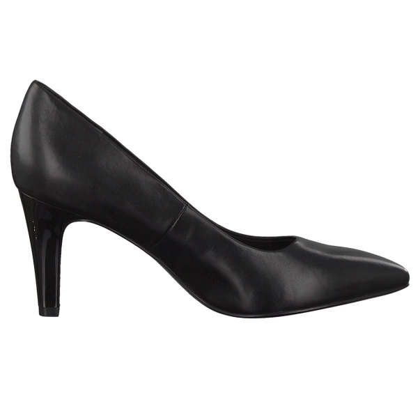 Trachtenschuhe Pumps Rügland schwarz mit Lack- Absatz S.Oliver