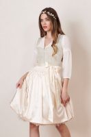 Dirndl 60 cm Oyster grau beige Krüger Collection