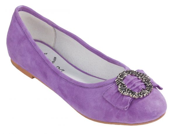 Trachtenschuhe Ballerinas Christl purple lila Bergheimer Trachtenschuhe