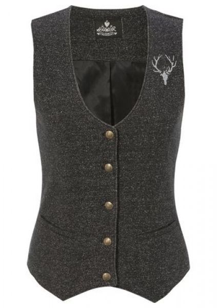 B-Ware / 2. Wahl Trachtenweste Theresa anthrazit Damen Hangowear