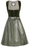 Dirndl midi 58 cm Clara moos grün dunkelgrün Samt Marjo 