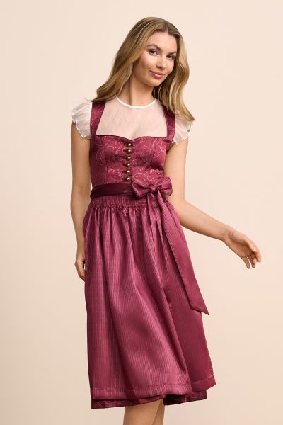 Dirndl midi 70 cm Lysarae beere pink Krüger Madl