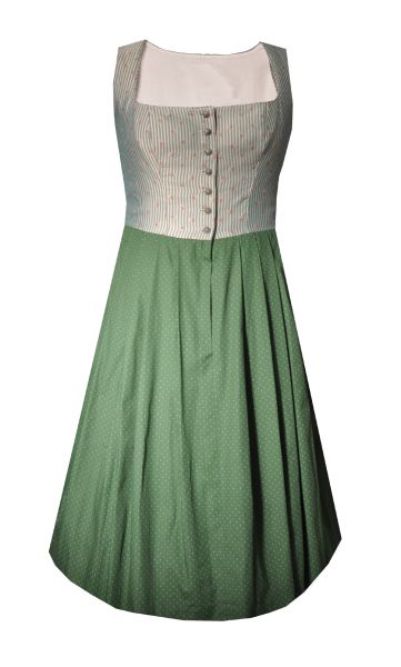 B-Ware / 2. Wahl Dirndl midi 68cm Oberwalzlings grün o.S. Love Nature