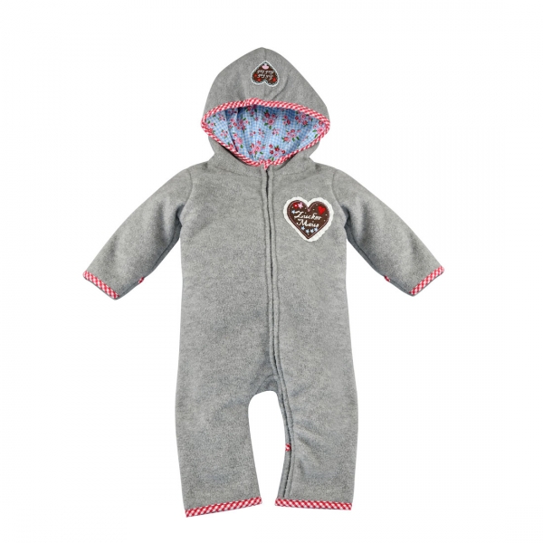 Fleeceoverall grau Wellheim Bondi