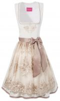 B-Ware / 2. Wahl - Dirndl 60 cm Malia offwhite beige Krüger