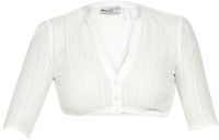 Dirndlbluse Emma-Linda creme halbarm Spitze Marjo