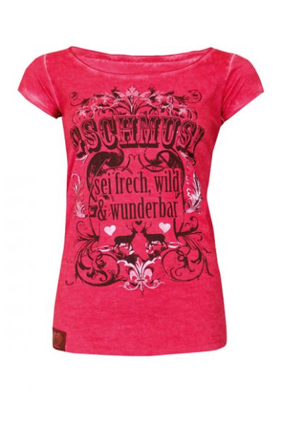 GERTI TRACHTENSHIRT T-SHIRT PINK GSCHMUSI V. HANGOWEAR MARJO