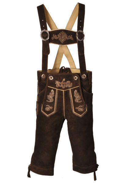 Kinder Lederhose kniebund Rudersburg dunkelbraun Hammerschmid