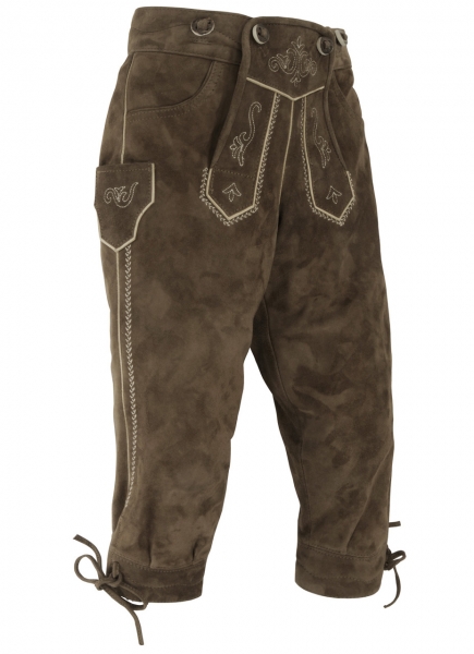 Kinder Lederhose kniebund Ritter braun Ziegenvelourleder Spieth & Wensky
