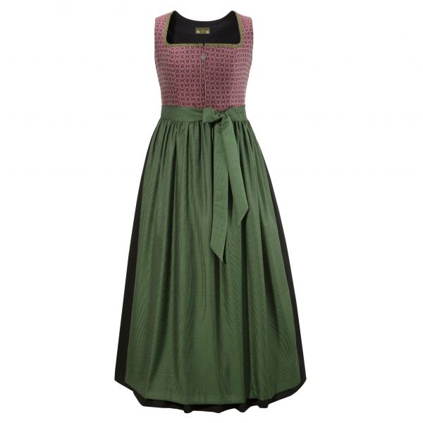 B-Ware / 2. Wahl Dirndl lang 93cm Stoißberg brodeaux schwarz grün Love Nature
