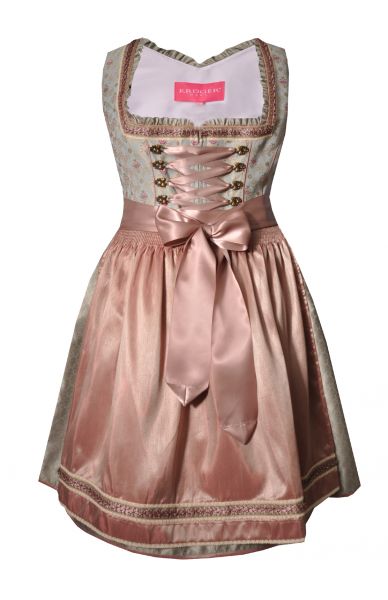 B-Ware / 2. Wahl - Dirndl mini 58cm Schlettenmühle mint rosa 2tlg. Krüger