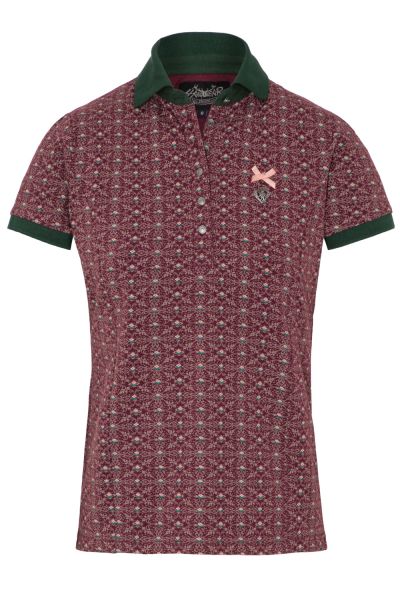 Trachtenshirt Damen Juliana weinrot rot Hangowear