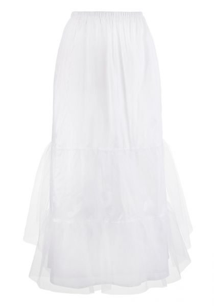 B-Ware / 2. Wahl - Trachten Petticoat Unterrock ca. 95 cm weiß Love Nature