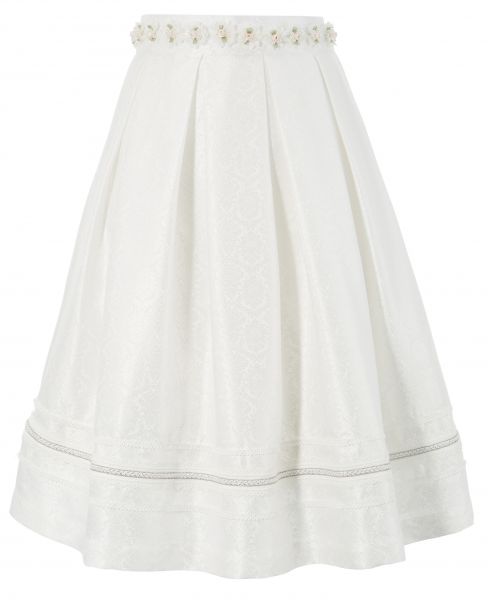 Trachtenrock Emilia 68 cm creme Marjo