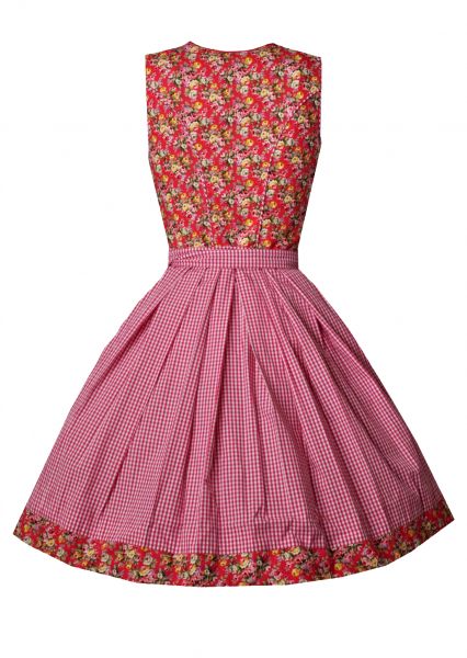 Dirndl mini 53cm Rabenbrunn pink gelb grün Rosen Krüger