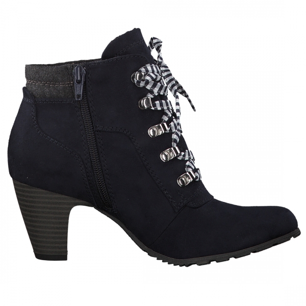 trachten stiefelette schwarz