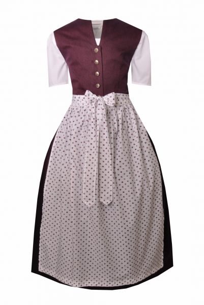 Kinderdirndl Jugenddirndl Dürrnhof beere Trachtenset 3tlg. Berwin & Wolff