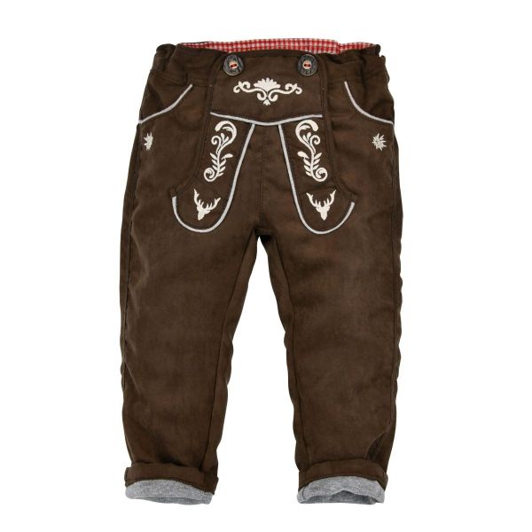 Kinder Baby Trachtenhose Kunstlederhose Gipfelkraxler braun Bondi