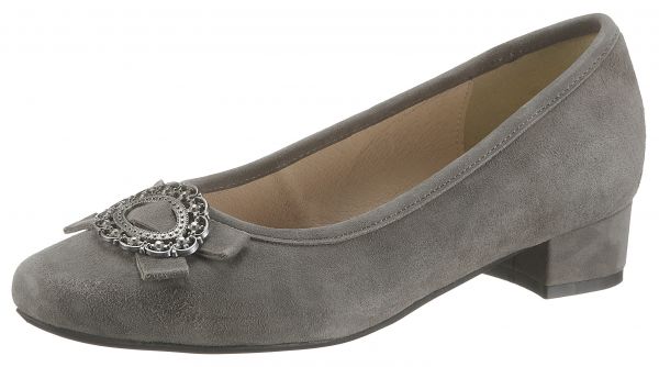 B-Ware / 2. Wahl Trachten Ballerina Pondorf grau Metallschnalle Hirschkogel