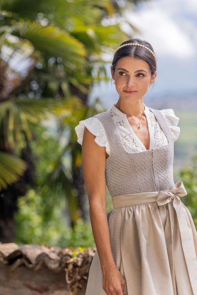 Dirndl midi 65 cm Zenting sand Marjo