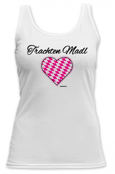 Trachten Tank Top Trachten Madl weiss
