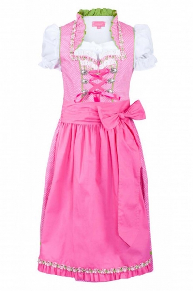 Kinderdirndl Annalena pink 3-tgl. Trachtenset