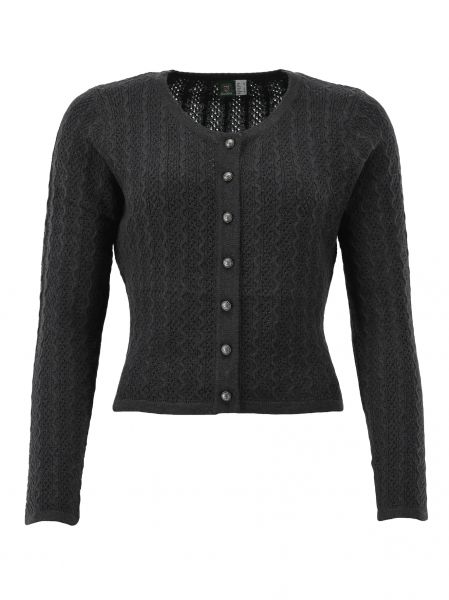 Trachten Strickjacke Trachtenjacke Vorderhoibl anthrazit grau OS Trachten