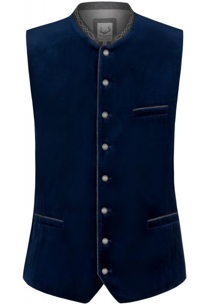 B-Ware / 2. Wahl - Trachtenweste Lorenzo indigo Stockerpoint