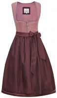 Dirndl midi 68 cm Violet Cord rosenholz rot bordeaux Marjo 