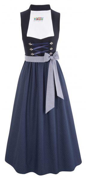 Umstandsdirndl lang 84 cm Thal blau Berwin &amp; Wolff