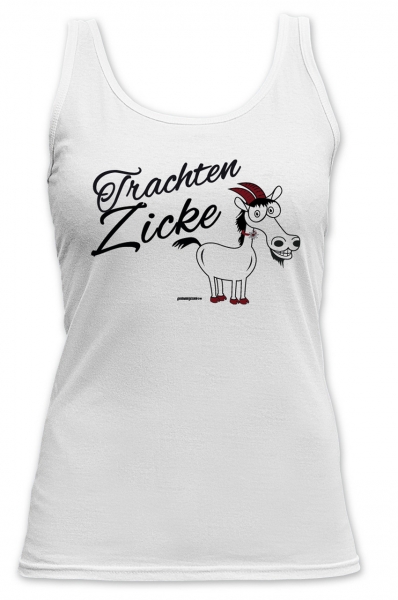 Trachten Tank Top Trachten Zicke weiss