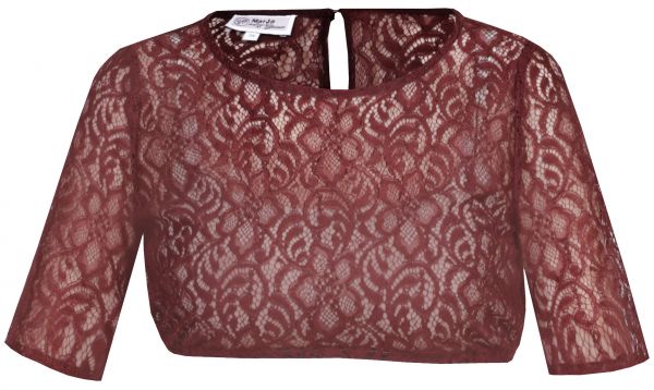 Dirndlbluse Ina-Dalida bordeaux rot halbarm Marjo Glorious