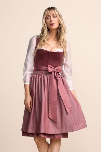 Dirndl midi 60 cm Veralyn rost rot Krüger Madl