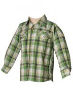 Kinder Trachtenhemd Ilias giftgrün langarm OS-Trachten Kinder Trachtenhemd Ilias giftgrün langarm OS-Trachten